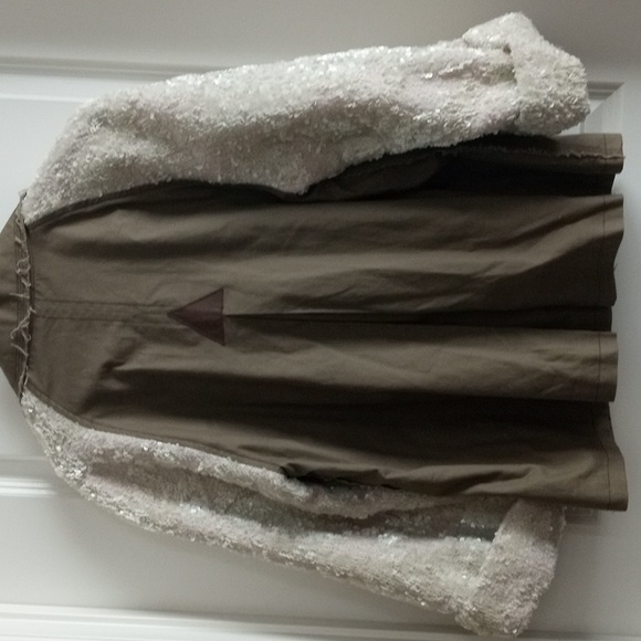 Anthropologie HEI HEI Sequin Sleeve Military Jacket - Picture 7 of 11